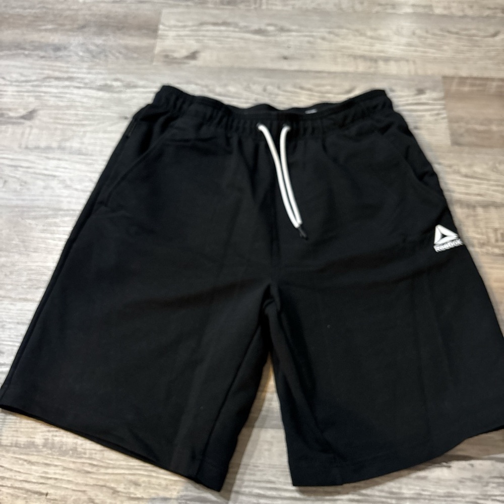 Reebok Black Athletic Shorts with Adjustable Waist